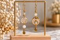 Boucles d’oreilles Éclats de fleurs blanches